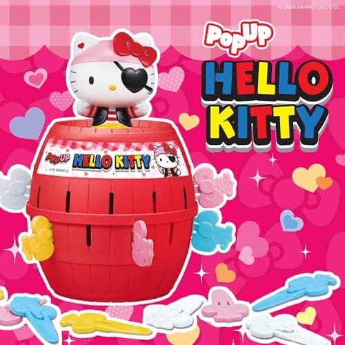 Officially Licensed Sanrio Hello Kitty Game, Easy to Play Preschool Games, Family Game Night, Hello Kitty Toys, Ages 4 Years+ TOMY Pop Up Hello Kitty Game - Family Action Game - 2-4 Players B0G13D3Z99