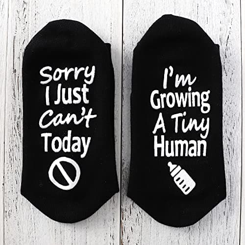 Pregnancy New Mom To Be Gift Growing a Tiny Human Socks Gifts For Pregnant Women Mother's Day