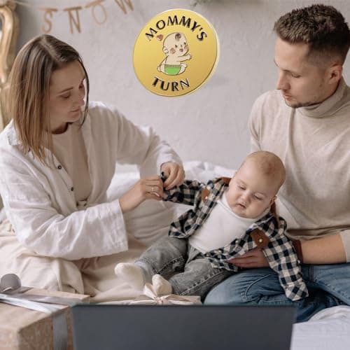 New Parent Decision Coin Funny Pregnancy Gifts for First Time Moms Dads, Cute New Parents Gift Mommy Daddy Couples Gift Ideas, Gag Gift for Baby Shower Birthday Fathers Day