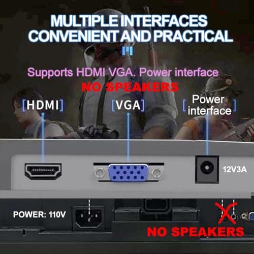20 '' HD (1600 x 900) Monitor, 60Hz Refresh Rate, HDMI x1, Small Thin Monitor for laptops, Computers and desktops,LED Display