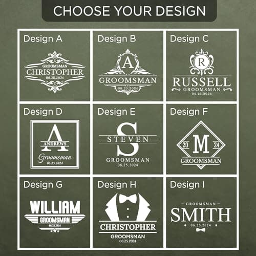 On The Rox Personalized Groomsmen Ammo Box For Men - Custom Groomsmen Ammo Can Gift Set - Authentic Grade 1 Military Ammo Box Gift For Dad - Personalized Wedding Favors - Custom Gift B0CWLPHL32