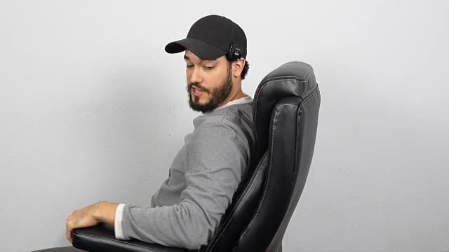 600LBS Large Heavy Duty Office Chair with 5D Flip Arms,Comfy Big and Tall Executive Office Desk Chair with Pocket Spring Cushion,High Back Computer Chair with Lumbar Support,Dual Rubber Wheel