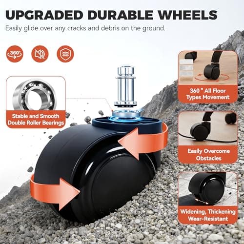 Shop Stool with Wheels for Garage, Mechanics Rolling Chair with Backrest, Adjustable Height Heavy Duty Garage Stool with Footrest and Storage Tray, Swivel Task Chair for Workshop Kitchen Salon