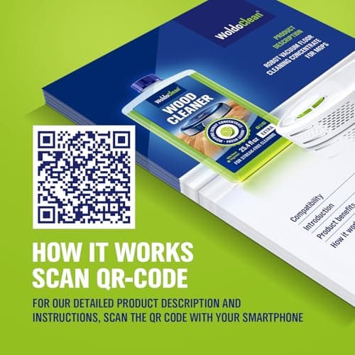 WoldoClean Robot Mop Floor Cleaner Concentrate - safe for Sealed Hardwood, Laminate & LVP Vinyl, 25oz for 75-150 uses