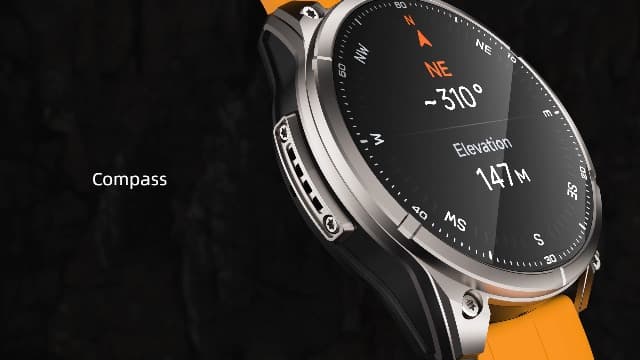 afoloery GPS Running Watch and Outdoor Smartwatch, AMOLED Display, Built-in LED Flashlight,Multisport GPS Smartwatch,5ATM Waterproof,Fitness Tracker up to 15 Days of Battery