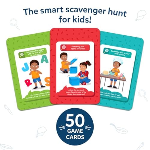 Skillmatics Scavenger Hunt Card Game - Found It, Educational Game, Perfect for Home, School, Travel, Playdates & Party Games, Gifts for Kids and Families, Screen-Free Fun for Ages 4, 5, 6, 7