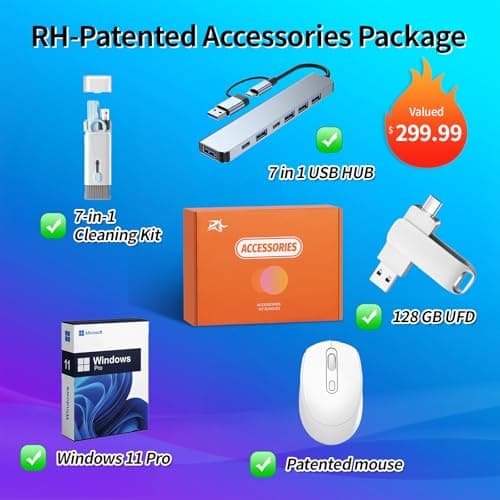 HP 27" All-in-One Touchscreen Desktop PC 2025 New, Intel Ultra 7 255U (Up to 5.2GHz), Intel AI Boost, 27 inch FHD Touchscreen Anti-Glare Display, 32 GB DDR5 5600MT/s, 1 TB Gen4 SSD, Windows 11 Pro