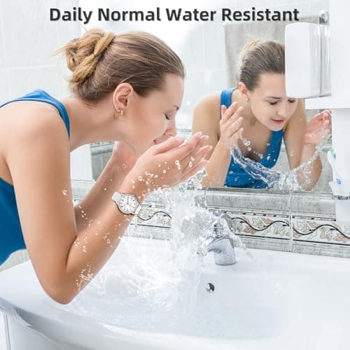 TWOPTION Nurse Watch for Women Waterproof Analog Silicone Watch with Second Hand Nursing Watch