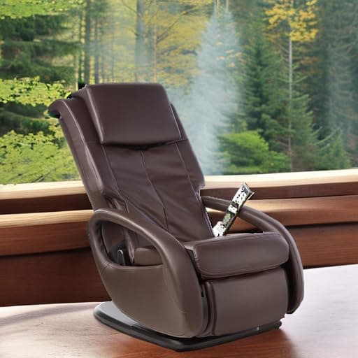 Human Touch WholeBody 7.1 Swivel-Base Full Body Relax and Massage Chair - Perfect for Home Relaxation and Stress Relief | Warm Air Heating | Customizable Massage | Retractable Ottoman | Espresso Color, 7.1"
