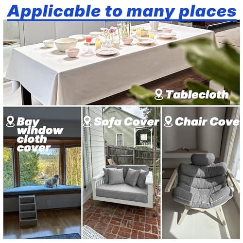 Suitable for Home Furniture Interior Decoration Fabric, coarse Texture Thickened Linen, Excellent Breathability, Handmade DIY Material (Light Gray, 1 Yard pre Cut)