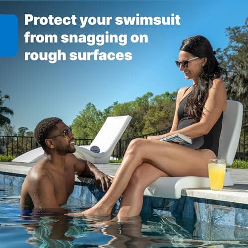 Step2 Foldable Adult Flip Seat, Portable Outdoor Chair for Poolside, Tailgating, Camping, Picnic Chair, Provides Back Support When Sitting on Ground, White