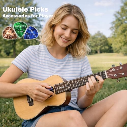 60 Pack Guitar Picks with Organizer Storage Box, 0.5 0.58 0.75 0.84 1.0 1.2mm Includes Thin Medium Heavy Thickness, Variety Colorful Celluloid Plectrums for Bass Electric Acoustic Guitars Ukulele