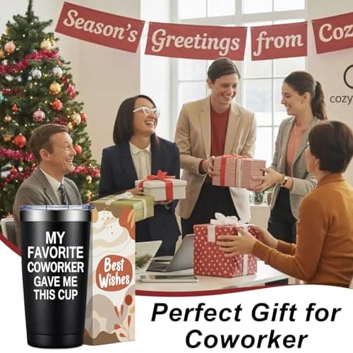 Christmas Birthday Gifts for Coworkers - Stainless Steel Insulated Tumbler 20oz Fufandi Coworker Gifts for Men, Women, Coworker Cup B0GR4168HN