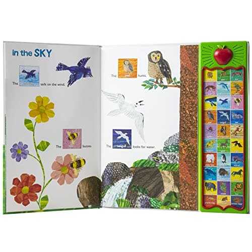 World of Eric Carle, Hear Bear Roar 30-Button Animal Sound Book - Great for First Words - PI Kids 1450874770