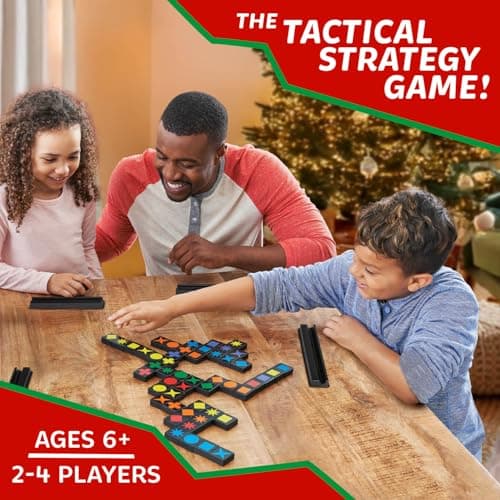 Qwirkle Board Game - Strategy Game for 2-4 Players Ages 6+ - Deluxe with Trays