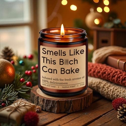 Funny Christmas Bake Gifts for Baking Lovers, Bread Bakers, Pastry Chef, Birthday Ideas for Friend, Culinary Student, Woman GSPY Candle, Gifts for Bakers, Baking Gifts for Women, Men, Sourdough Baker B0F12NQ3HC