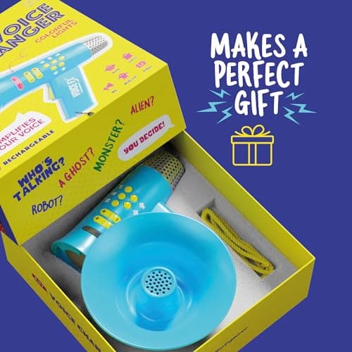Voice Changer for Kids - Gifts for Kids - Voice Changing Device for Boys & Girls Ages 3-8+ Olds - Birthday Gifts for 3, 4, 5, 7, 8 Year Old Boy - Cool Outdoor Toys Gift Ideas for Kid, Toddler