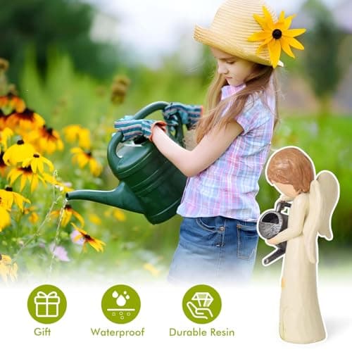 Garden Gifts for Mom, Sisters, Friends, New Home Gift Ideas, Unique Sculpted Hand-Painted Figurine Gardening Gifts for Women, Garden Gift for Gardeners Woman B0DCN2H3B2