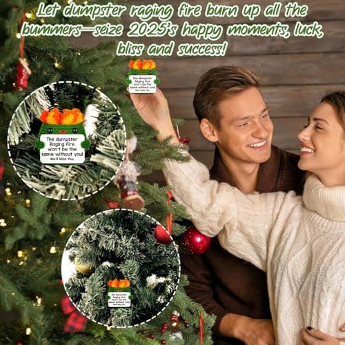 Positive Crochet Dumpster Emotional Fire Christmas Stocking Stuffers Thank You Birthday Retirement for Women Men Chaos Coordinator Office Funny Gag Boss Lady Gifts Going Away Farewell for Coworkers