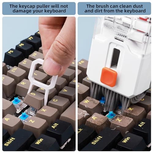 Electronics Deep Cleaning Reusable Brush Tool, Screen-Safe Spray, for iPhone iPad Macbook Airpod Camera, Gaming Accessories Ordilend Keyboard Cleaner & Laptop Cleaning Kit, All-in-1 for Computer PC B0C2VBXRYG