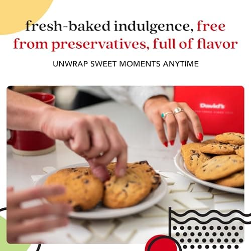 David's Cookies 2lbs Chocolate Chunks Fresh Baked Cookies - Handmade and Gourmet Cookies - Delectable and Made with Premium Ingredients - Cookie Gift Basket - Great Gift For All Occasions