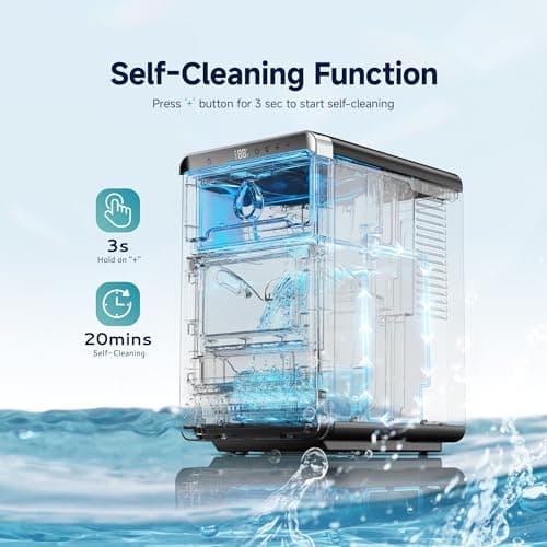 EUHOMY LunaArc Crescent Ice Maker Countertop, 16Pcs Ready in 12Mins, 1600Pcs/Day, Auto Deep Cleaning, Timer, Adjustable Ice Thickness, Portable Ice Cube Maker for Whiskey/Coffee/Soft Drinks