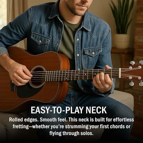 Fender CD-60S Solid Top Dreadnought Acoustic Guitar - All Mahogany Bundle with Gig Bag, Tuner, Strap, Strings, Picks, and Austin Bazaar Instructional DVD