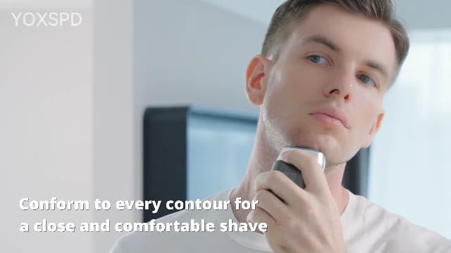 Electric Foil Shavers for Men: Mini Electric Razor with 3 Floating Blades, LED Display, Dual Speed - IPX7 Waterproof Wet/Dry Cordless Razor, USB Fast Charging, Travel Lock