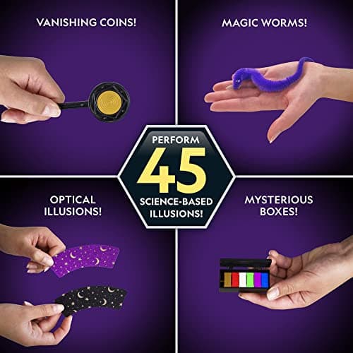 Perform Classic Illusions, Performance Props, STEM Learning, Video Instructions from a Professional Magician, Birthday Gift National Geographic Kids Magic Kit with 45 Tricks for Kids Ages 8-12 B0D24LTPS7