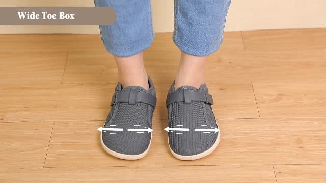 Spesoul Wide Womens Walking Shoes Adjustable Diabetic Shoes Breathable Zero Drop Barefoot Shoe Neuropathy Edema Nursing Shoe Wide Width Sneakers