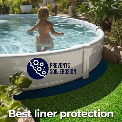 Shop Square 12-Foot Pool Liner Pad for Above Ground Pools - Under Pool Padding, Above Ground Pool Pad, Puncture Protection, Extend Liner Life, Durable Geotextile Material