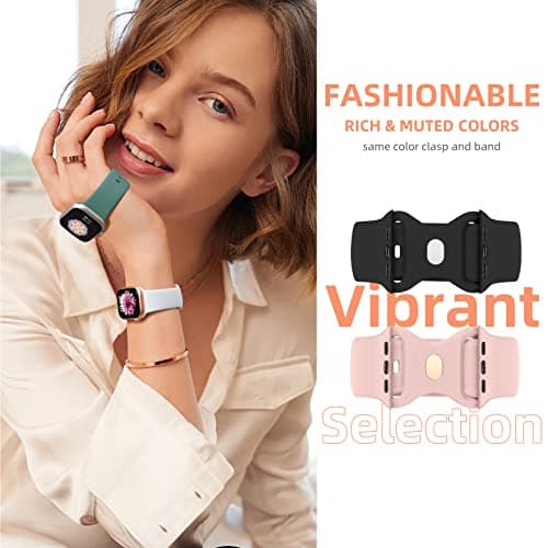 Maledan 6 Pack Bands Compatible for Apple Watch Band 38mm 40mm 41mm 42mm 44mm 45mm 46mm 49mm Women Men, Soft Silicone Sport Band Strap for iWatch Apple Watch Series 11 10 9 8 7 6 5 4 3 2 1 SE Ultra