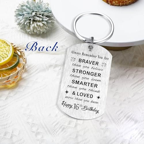 Yobent Birthday Gifts for Men Women Him, Happy Birthday Personalized Keychain, Men Gifts for Bday Unique B0CQ8GFN4W