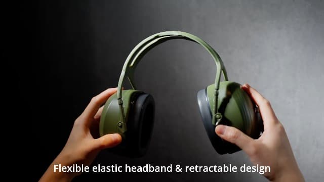 ProCase Extra Large SNR 37dB Noise Cancelling Headphones, NRR 30dB Hearing Protection Ear Muffs for Adults Noise Reduction, Wide Size Adjustment and Comfortable -Black