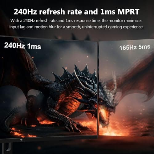 Z-Edge 32 inch Curved PC Gaming Monitor, FHD 1080P 240Hz Curved Monitor,1500R Computer Monitor, MPRT 1ms Monitor, FreeSync, Low Blue Light, UG32P 1X DP and 2X HDMI