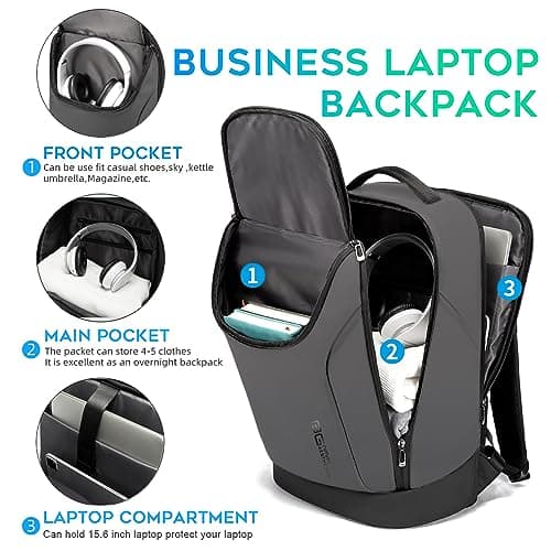 BANGE Business Commute Backpack Waterproof fit 15.6 Inch Commute backpack,Travel Durable Backpack