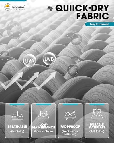 Ciokea Aluminum Chaise Lounge Chair Outdoor with Wheels, Patio Lounge Chair with Adjustable 5-Position Recliner and Full Flat Tanning Chair for Patio, Beach, Pool, Grey