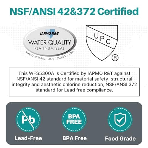 ICEPURE Under Sink Water Filter System, 3 Years or 22000 Gallons Ultra High Life NSF/ANSI 42 Certified, Removes Heavy Metals,Chlorine,Direct Connect Under Counter Drinking Water System, USA Tech