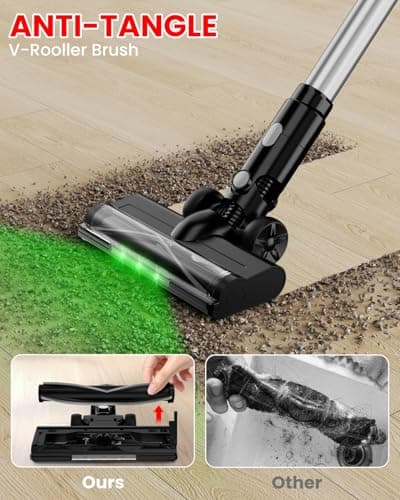 ZEXAPE Cordless Vacuum Cleaner for Milwaukee M18 Battery, 7-in-1 Lightweight Stick Vacuum with HEPA Filter, 35KPA Suction, 350W Brushless Motor, 3 Modes for Floor, Carpet, Car(Battery Not Included)