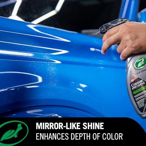 Turtle Wax Hybrid Solutions Ceramic Spray Coating, High Shine Car Wax, Offers Durable Paint Protection, Extreme Water Beading Action, Safe for Glass, Wheels, Trim and More, 16 oz (Pack of 1)