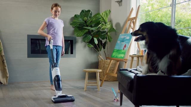Tineco iFLOOR 2 Complete Cordless Wet Dry Vacuum Floor Cleaner and Mop, One-Step Cleaning for Hard Floors, Great for Sticky Messes and Pet Hair