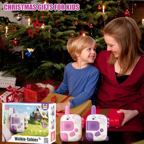 Walkie Talkies Toys for Girls:Unicorn Toys 2 Pack Birthday Gifts for 3 4 5-7 8 Year Old Girls Toy for 4 5 6 7 8-10 Year Old Camping Outdoor Game,Christmas Stocking Stuffers for Girls Kids B0D8QG23HQ