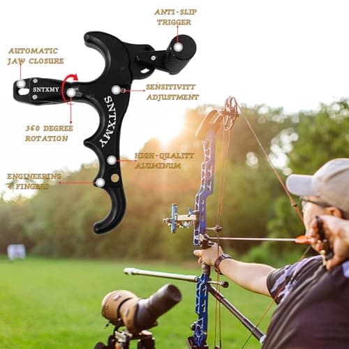 sntxmy Bow Release for Compound Bow, Archery Release Trigger, Compound Bow Release, Thumb Release.