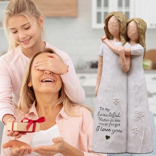 Mother in Law Wedding Gifts, Gifts for Mother in Law Mother's Day Christmas Thanksgiving Day, Resin Hand-Painted Statue Mother in Law Gifts, Gifts for Mother in Law Birthday Figurines B0GGGQRLN9