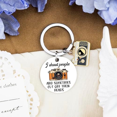 Camera Themed Gifts Camera Lover Gift for Women Men Friend Birthday Anniversary Valentine's Day Camera Keyring Photography Gifts for Photographers Funny Photographer Gifts Keychains B0FP4XK187