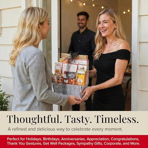 Cookies, popcorn, and pretzels for christmas, thank you, birthday, and appreciation gifting. Kosher. Broadway Basketeers Bountiful Food Gift Basket with Cookies Snacks & Treats B076BV6YHW