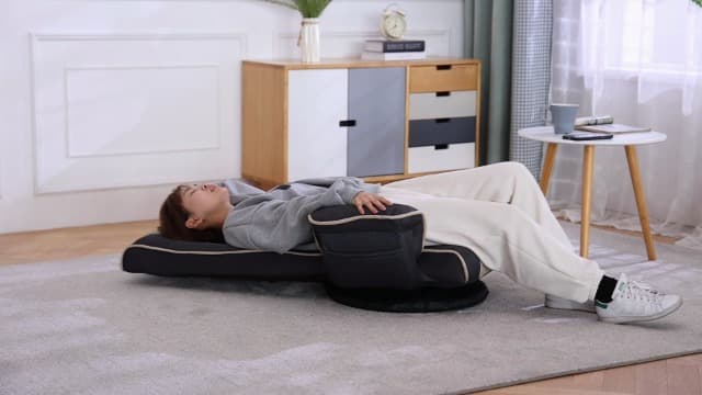 360 Swivel Gaming Floor Chair with Armrest Multi-Angle Folding Floor Chair Padded Backrest Lazy Sofa Lounge Chair for Living Room, Home Office QL201W-US-GR