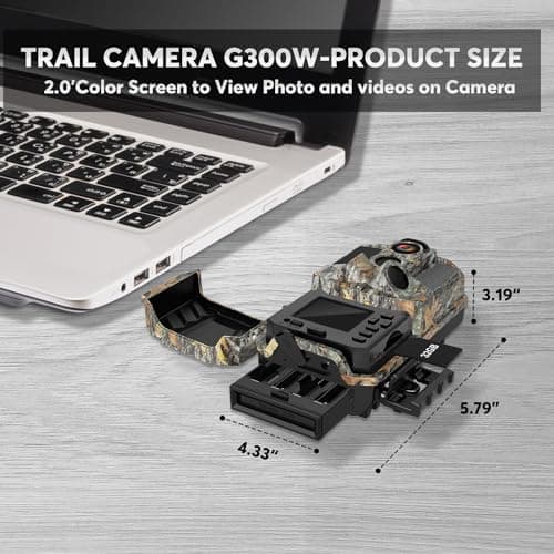 Trail Camera 3 Pack 36MP 1920P HD Game Camera with SD Cards, 0.2s Trigger Time Infrared Night Vision Motion Activated, IP66 Waterproof 2.0''LCD Wildlife Camera for Monitoring