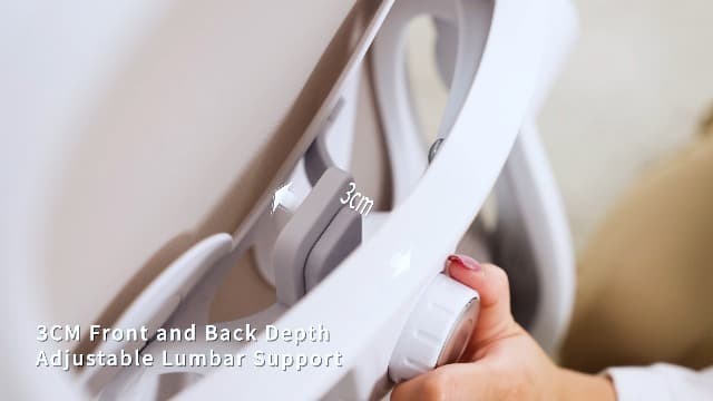 Ergonomic Office Chair,Ultra Thick Office Desk Chair with Adjustable Lumbar Support and Headrest,Spring Cushion,Rocking Function,Flip-up arms,Mesh Computer Chair for Home Office,Grey