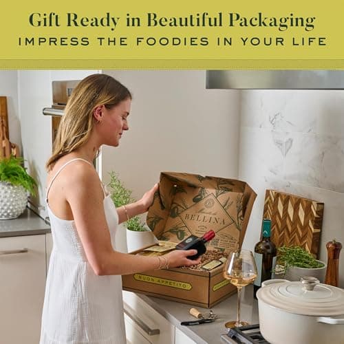 Bellina Gluten-Free Vegan Gift Basket - Italian Organic GF Pasta Gift Basket With Sun Dried Tomatoes, Basil Pesto, & Tomato Sauce - Vegetarian Gourmet Pasta for Foodies, Holidays - Imported from Italy